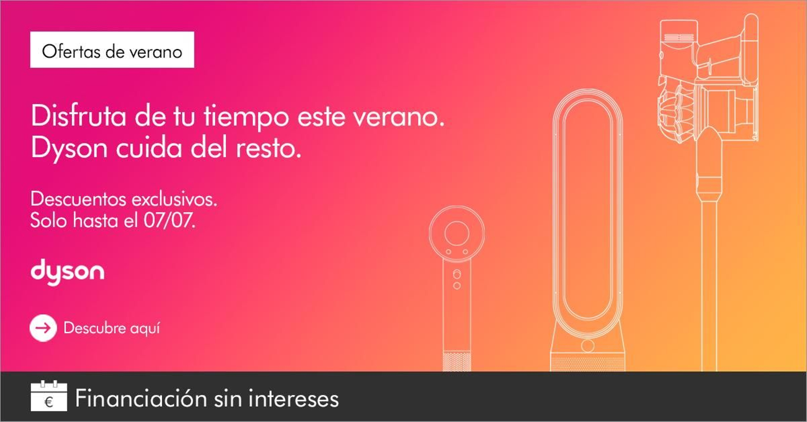 ¡Hasta 150€ de descuento en las Ofertas de Verano de Dyson!: Aspiradoras sin cable, Airwrap, robots aspiradores y mucho más